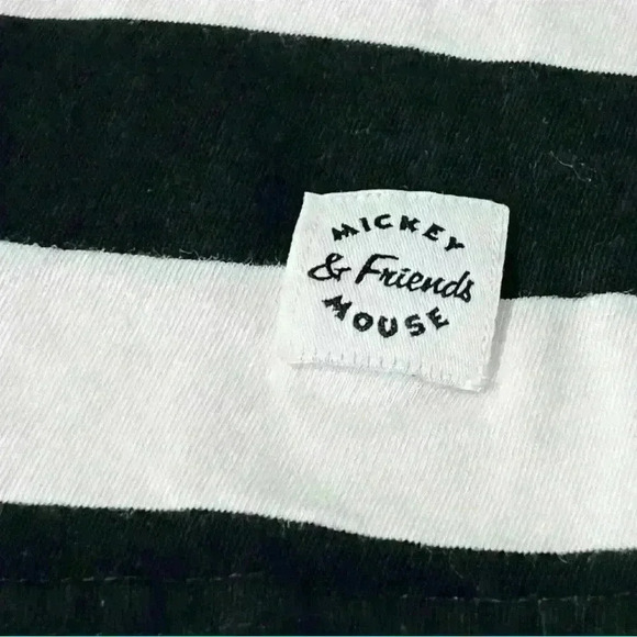 Cool Mickey - Mickey Mouse & Friends Women's Striped Crew Neck Medium T-Shirt - Picture 3 of 5